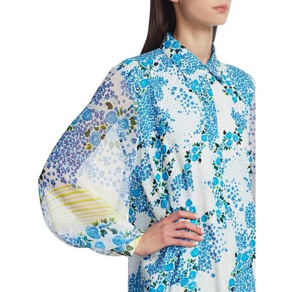 All Things Mochi Alona Floral Maxi Shirtdress – Size Large – Designer Statement - Picture 13 of 15